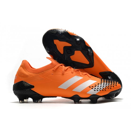 Kopačky Adidas Predator Mutator 20.1 Low FG - oranžový Černá Stříbrný