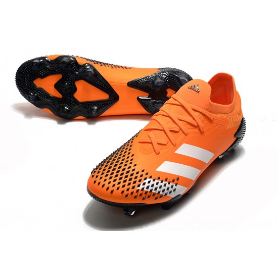 Kopačky Adidas Predator Mutator 20.1 Low FG - oranžový Černá Stříbrný