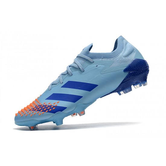 Kopačky Adidas Predator Mutator 20.1 Low FG - Modrá obloha Červené