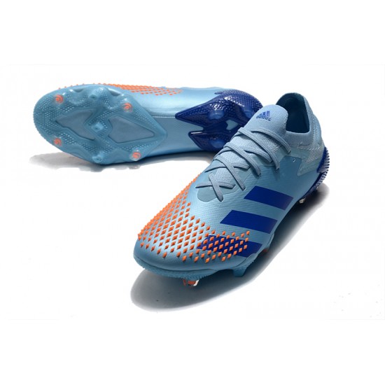 Kopačky Adidas Predator Mutator 20.1 Low FG - Modrá obloha Červené