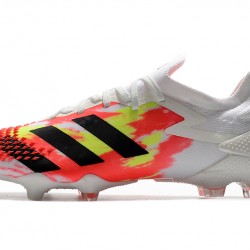 Kopačky Adidas Predator Mutator 20.1 Low FG - Bílý oranžový Černá