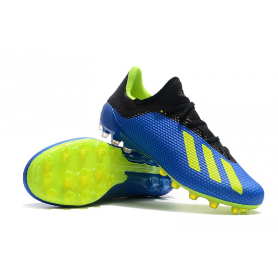 Kopačky Adidas X 18.1 AG Modrý Zelená Černá