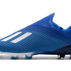 Kopačky Adidas X 19+ FG Encryption Code Modrý Bílý Černá