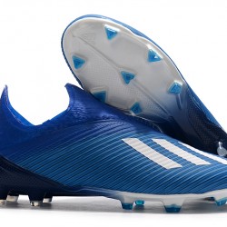 Kopačky Adidas X 19+ FG Encryption Code Modrý Bílý Černá