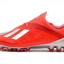 Kopačky Adidas X 19.1 AG Červené Stříbrný