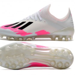 Kopačky Adidas X 19.1 AG Bílý Růžový Černá