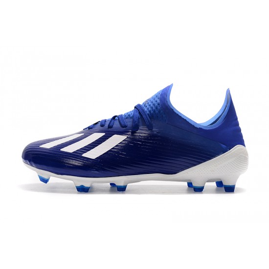 Kopačky Adidas X 19.1 FG Modrý Bílý