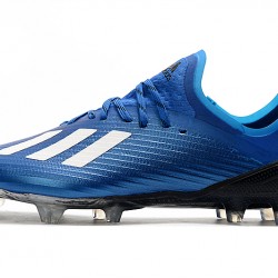 Kopačky Adidas X 19.1 FG Modrý Bílý Černá