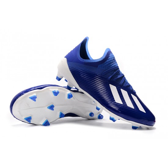 Kopačky Adidas X 19.1 FG Modrý Bílý