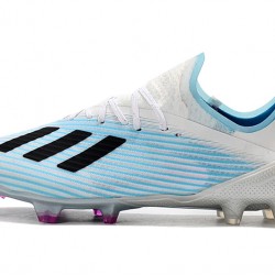 Kopačky Adidas X 19.1 FG Bílý Modrý Černá