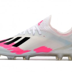 Kopačky Adidas X 19.1 FG Bílý Růžový Černá