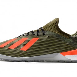 Kopačky Adidas X 19.1 IC Zelená oranžový