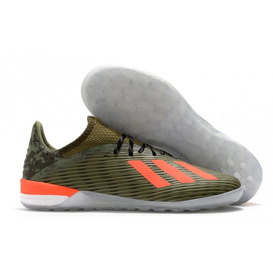 Kopačky Adidas X 19.1 IC Zelená oranžový