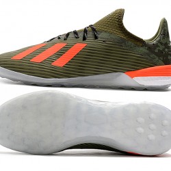 Kopačky Adidas X 19.1 IC Zelená oranžový