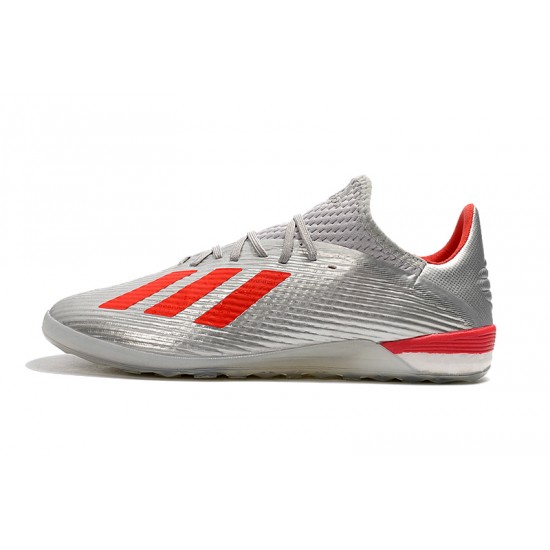 Kopačky Adidas X 19.1 IC Stříbrný Červené