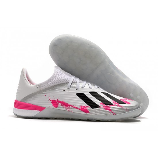 Kopačky Adidas X 19.1 IC Bílý Růžový Černá