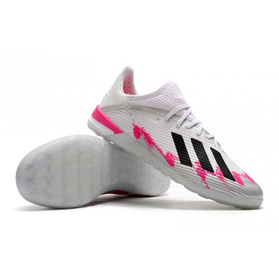 Kopačky Adidas X 19.1 IC Bílý Růžový Černá