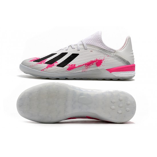 Kopačky Adidas X 19.1 IC Bílý Růžový Černá