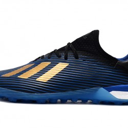 Kopačky Adidas X 19.1 TF Modrý Zlatý Černá