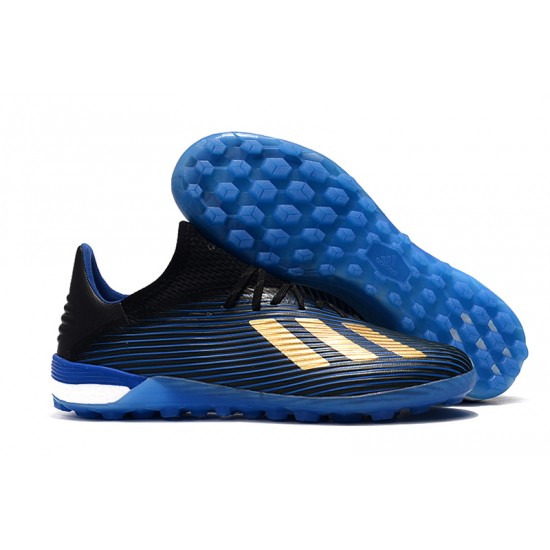 Kopačky Adidas X 19.1 TF Modrý Zlatý Černá