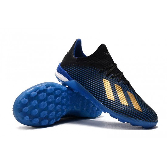 Kopačky Adidas X 19.1 TF Modrý Zlatý Černá