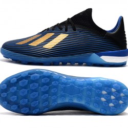 Kopačky Adidas X 19.1 TF Modrý Zlatý Černá