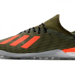 Kopačky Adidas X 19.1 TF Zelená oranžový