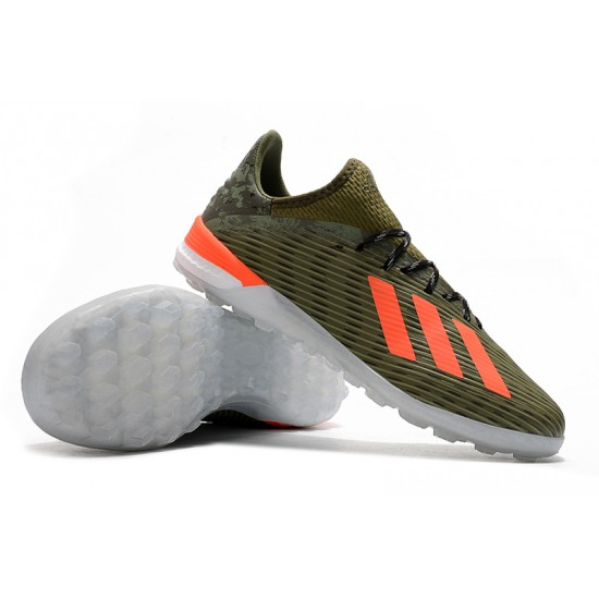 Kopačky Adidas X 19.1 TF Zelená oranžový