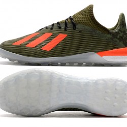 Kopačky Adidas X 19.1 TF Zelená oranžový