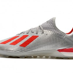 Kopačky Adidas X 19.1 TF Stříbrný Červené