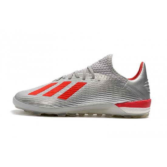 Kopačky Adidas X 19.1 TF Stříbrný Červené