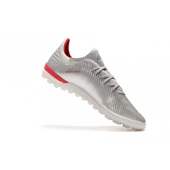 Kopačky Adidas X 19.1 TF Stříbrný Červené