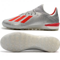 Kopačky Adidas X 19.1 TF Stříbrný Červené