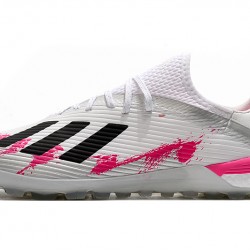 Kopačky Adidas X 19.1 TF Bílý Růžový Černá