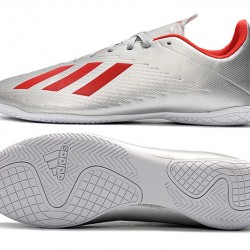 Kopačky Adidas X 19.4 IC Stříbrný Červené