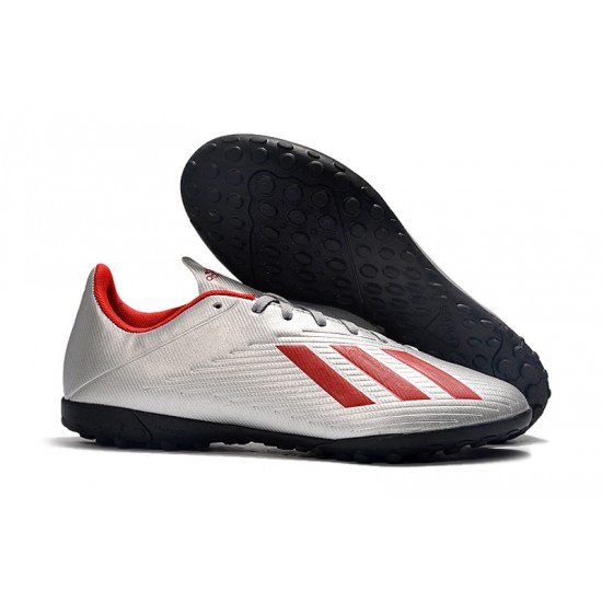 Kopačky Adidas X 19.4 TF Stříbrný Červené