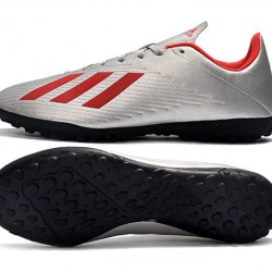 Kopačky Adidas X 19.4 TF Stříbrný Červené