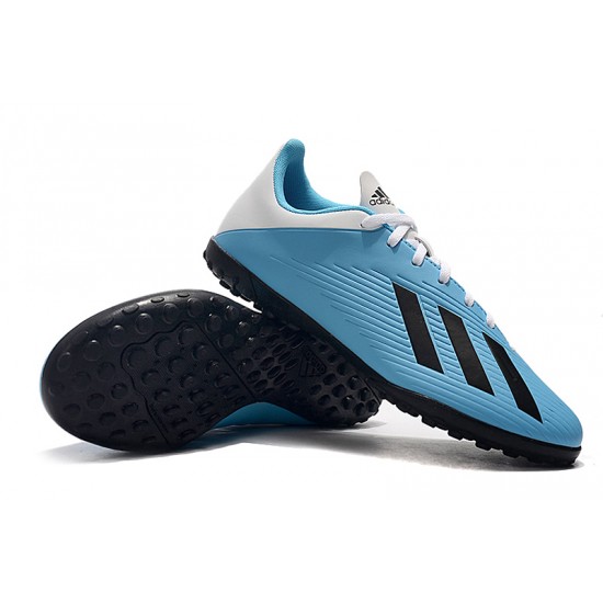 Kopačky Adidas X 19.4 TF Bílý Modrý Černá