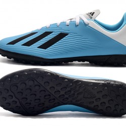 Kopačky Adidas X 19.4 TF Bílý Modrý Černá