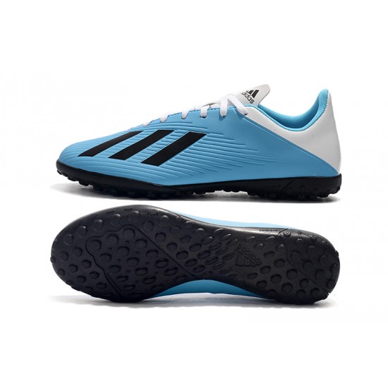 Kopačky Adidas X 19.4 TF Bílý Modrý Černá