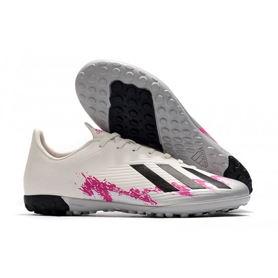 Kopačky Adidas X 19.4 TF Bílý Růžový Černá