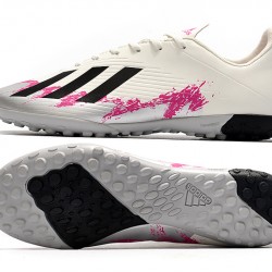 Kopačky Adidas X 19.4 TF Bílý Růžový Černá