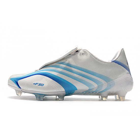 Kopačky Adidas X F506 FG Tunit Bezcenný Bílý Modrý