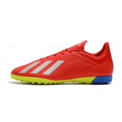 Kopačky Adidas X Tango 18.4 TF Červené Stříbrný