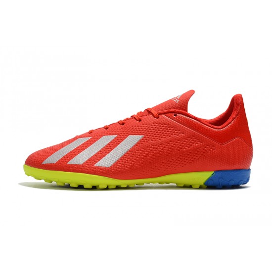 Kopačky Adidas X Tango 18.4 TF Červené Stříbrný