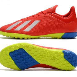 Kopačky Adidas X Tango 18.4 TF Červené Stříbrný