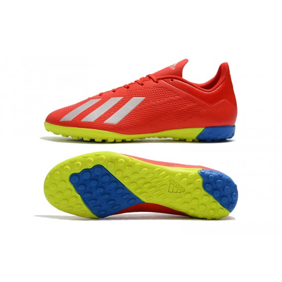 Kopačky Adidas X Tango 18.4 TF Červené Stříbrný