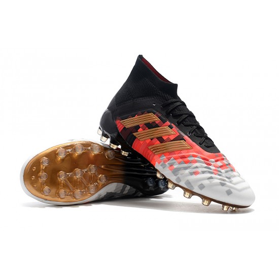 Kopačky Adidas Predator 18.1 AG Bílý Růžový Černá