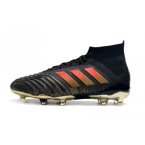 Kopačky Adidas Predator 18.1 FG Černá Zlatý Červené