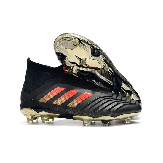 Kopačky Adidas Predator 18.1 FG Černá Zlatý Červené